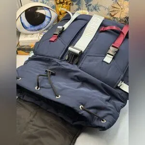 Ganni | Bags | Ganni Nwt Recycled Tech Backpack Peacoat Blue  display picture 1